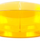 Горщик кашпо прозорий Овал для орхідей виробництва Алеана