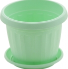 Горщик Тера (кольоровий) з підставкою