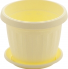 Горщик Тера (різкольоровий) з підставкою