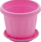 Горщик Тера (різкольоровий) з підставкою