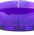 Горщик кашпо прозорий Овал для орхідей виробництва Алеана