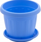 Горщик Тера (різкольоровий) з підставкою